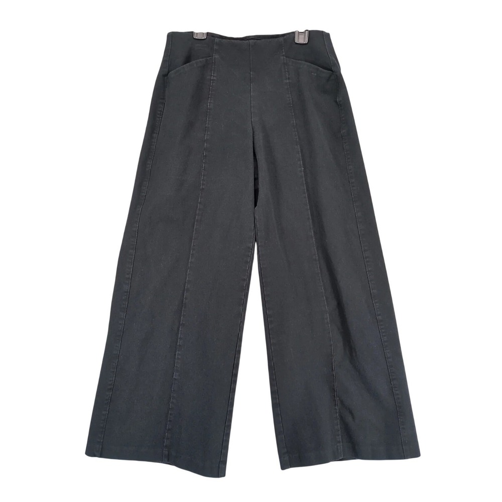 Old Navy Pixie Black Wide-Leg Pants Womens PM 30x27" Streetwear Boho Casual